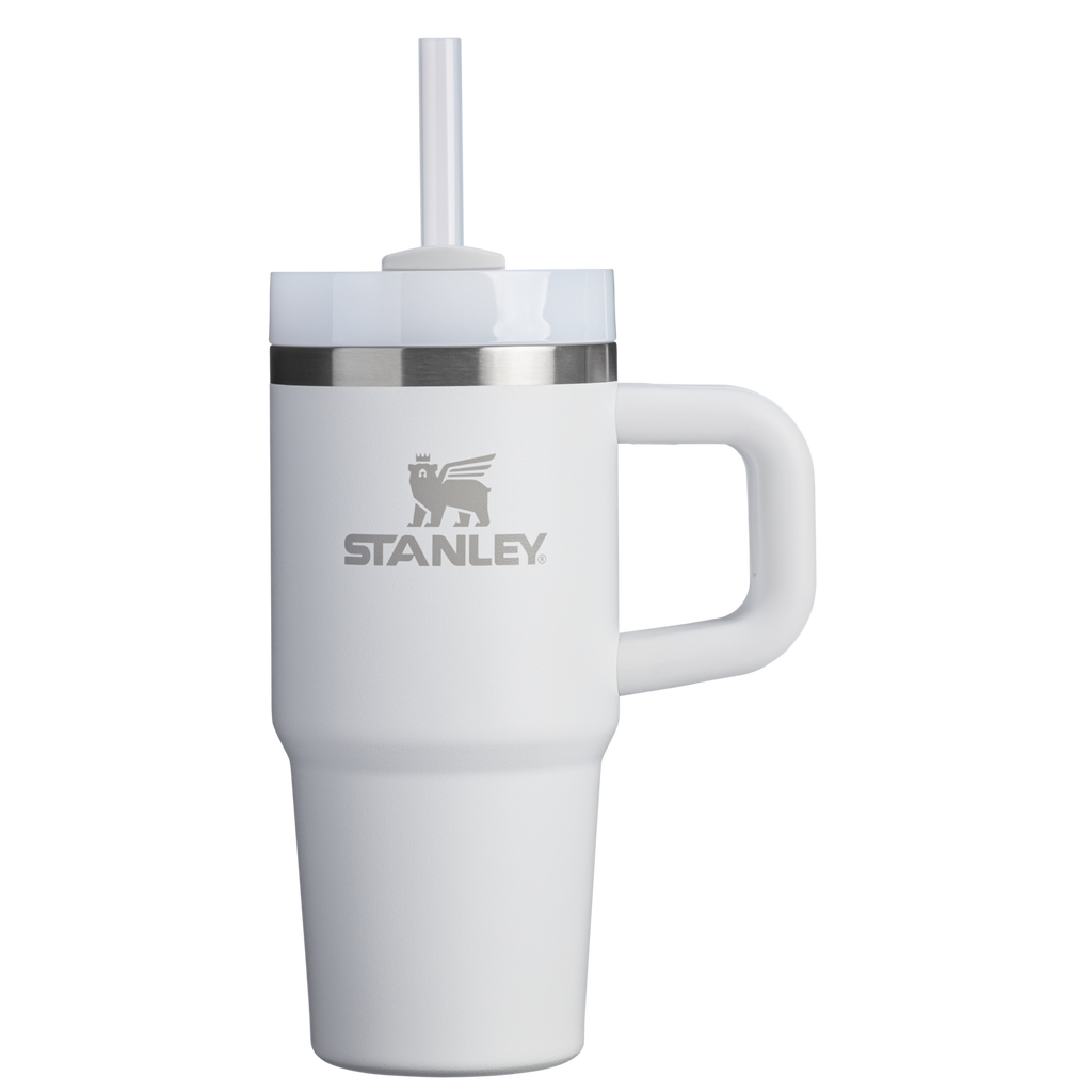 Splash-Resistant FlowState The Quencher H2.O Flowstate Tumbler | Stanley Create D291F - 40oz Large Capacity Car-Cup Friendly Quencher - Frost