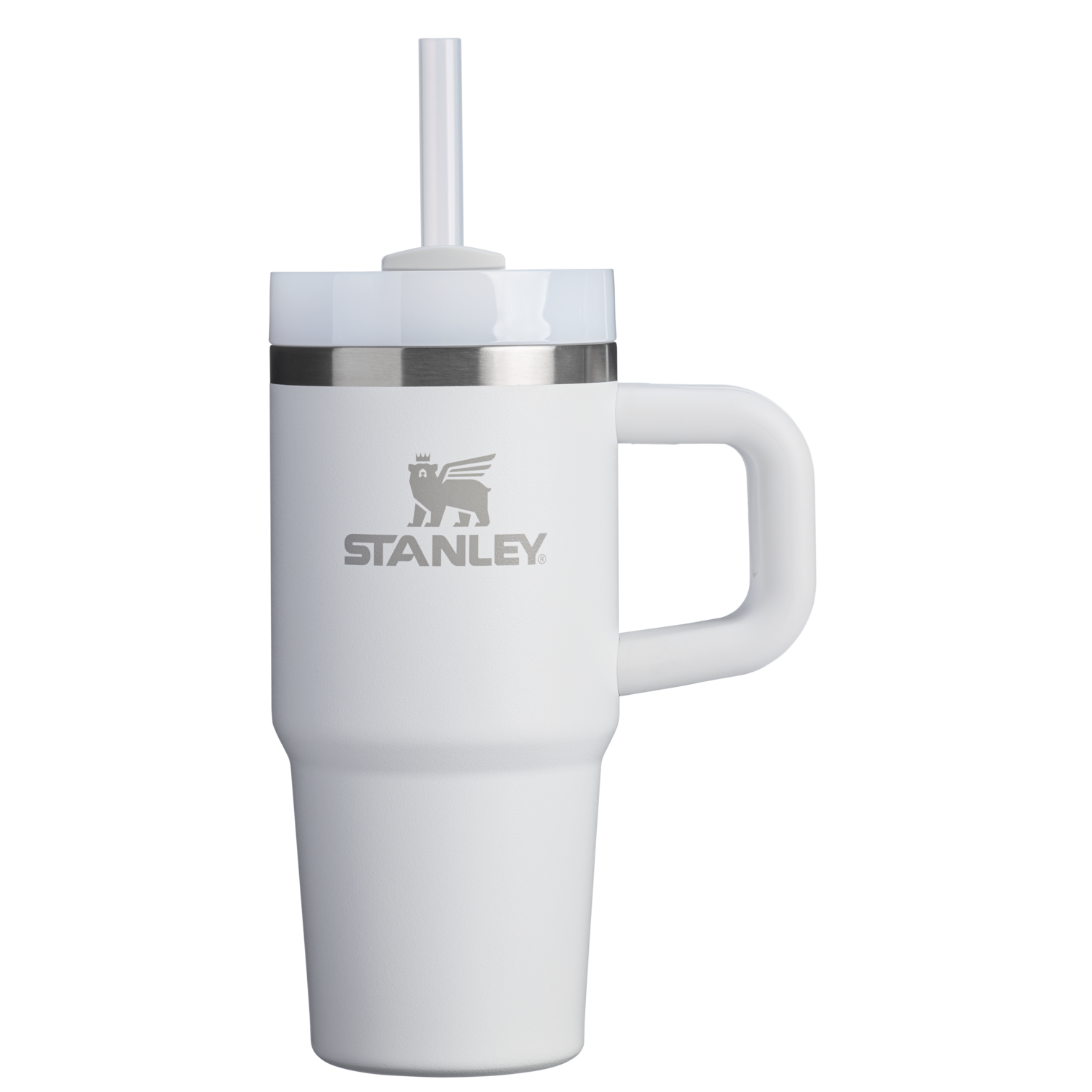 Splash-Resistant FlowState The Quencher H2.O Flowstate Tumbler | Stanley Create D291F - 40oz Large Capacity Car-Cup Friendly Quencher - Frost