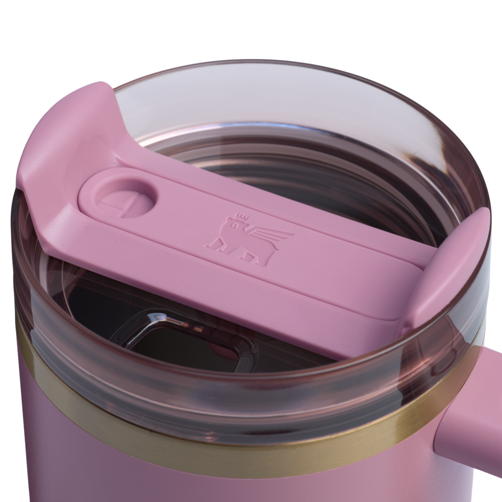 Splash-Resistant FlowState The Quencher H2.0 Flowstate Tumbler D051L - FlowState 3-Position Lid Insulated Travel Mug Detail