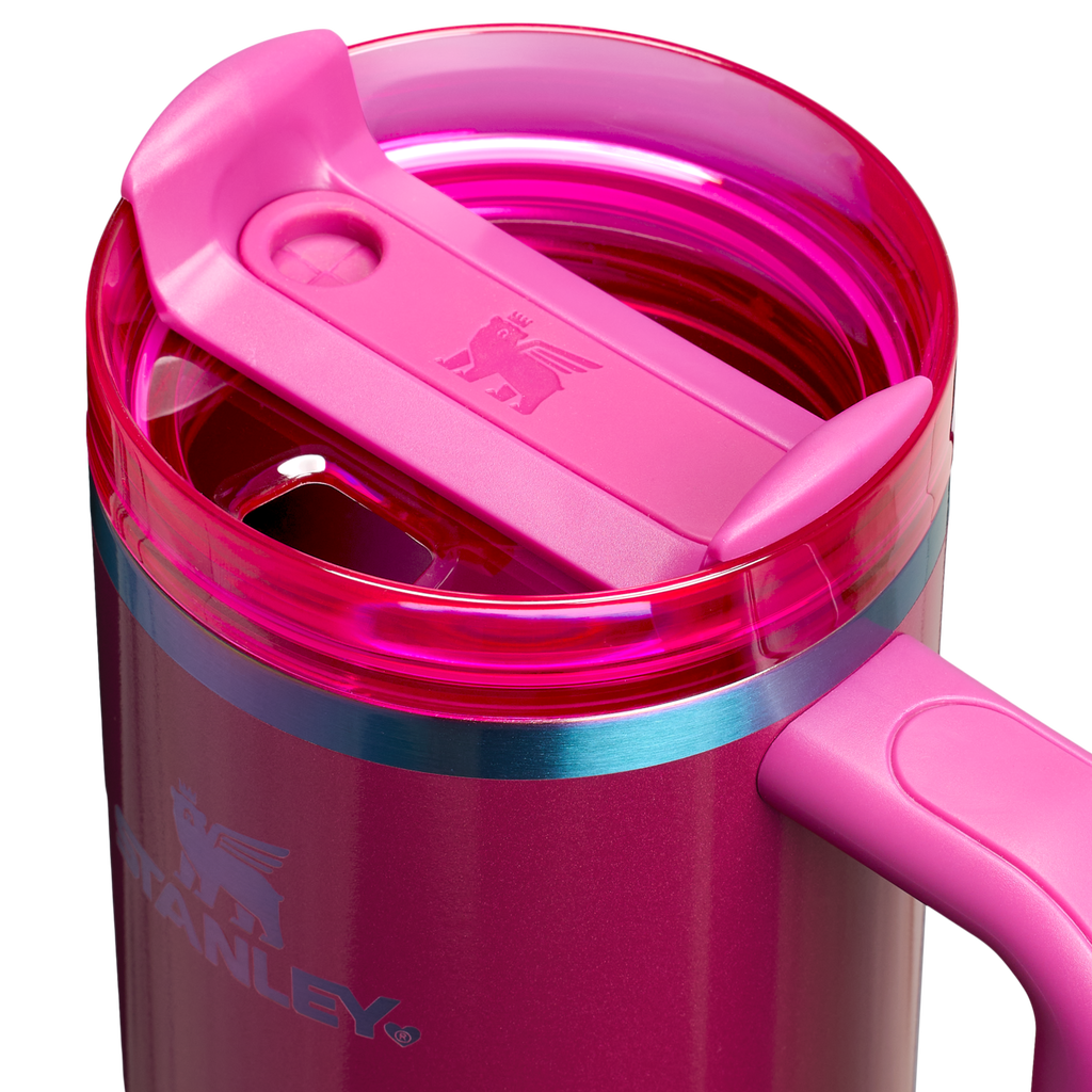 Splash-Resistant FlowState The Quencher H2.0 Flowstate Tumbler D051L - FlowState 3-Position Lid Insulated Travel Mug Detail