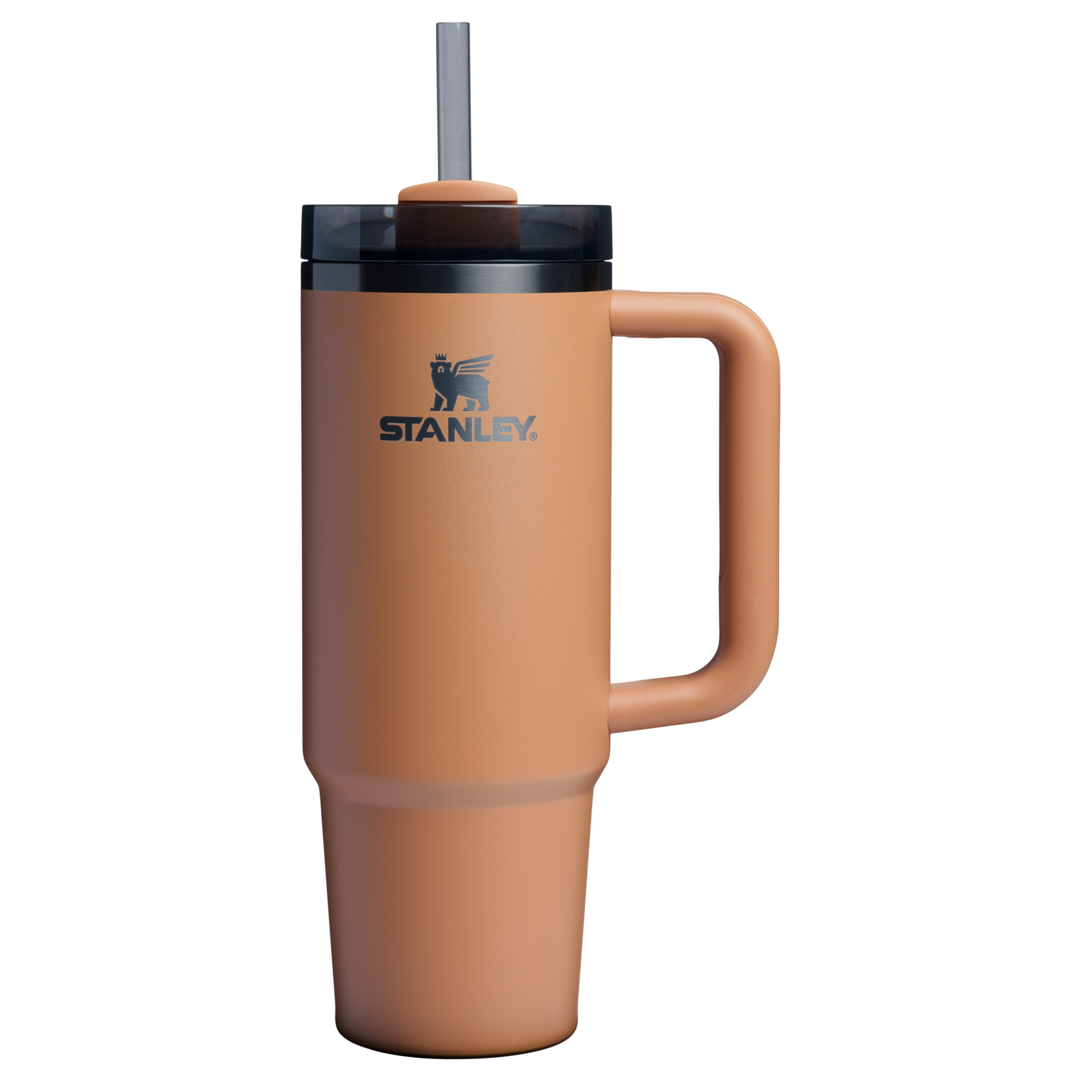 Double-Wall Vacuum The Quencher H2.0 Flowstate Tumbler | Stanley Create D331C - Double-Wall Vacuum Insulated Travel Tumbler with Straw - Camel
