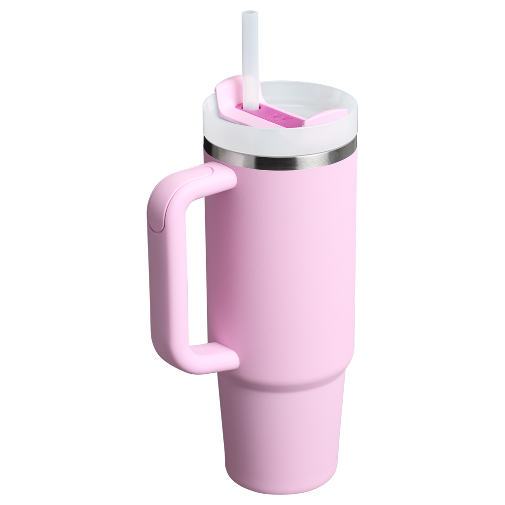Double-Wall Vacuum The Quencher H2.0 Flowstate Tumbler | Stanley Create D331C - Double-Wall Vacuum Insulated Travel Tumbler with Straw Detail