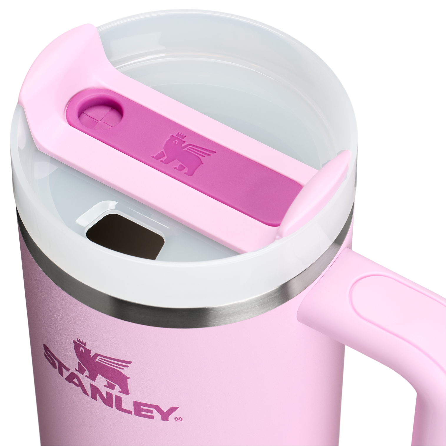 Splash-Resistant FlowState The Quencher H2.0 Flowstate Tumbler D051L - FlowState 3-Position Lid Insulated Travel Mug Detail
