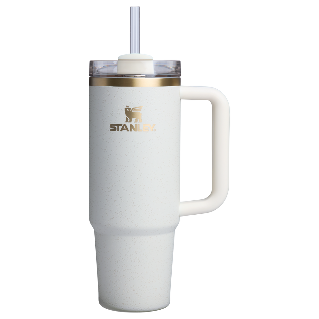 Splash-Resistant FlowState The Quencher H2.0 Flowstate Tumbler D051L - FlowState 3-Position Lid Insulated Travel Mug - Cream Moon