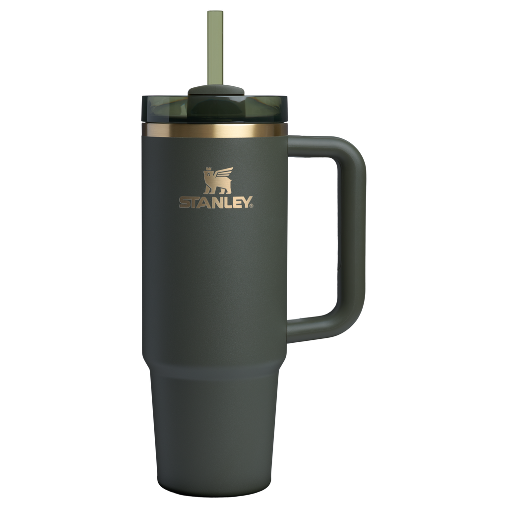 Double-Wall Vacuum The Quencher H2.0 Flowstate Tumbler | Stanley Create D331C - Double-Wall Vacuum Insulated Travel Tumbler with Straw Detail