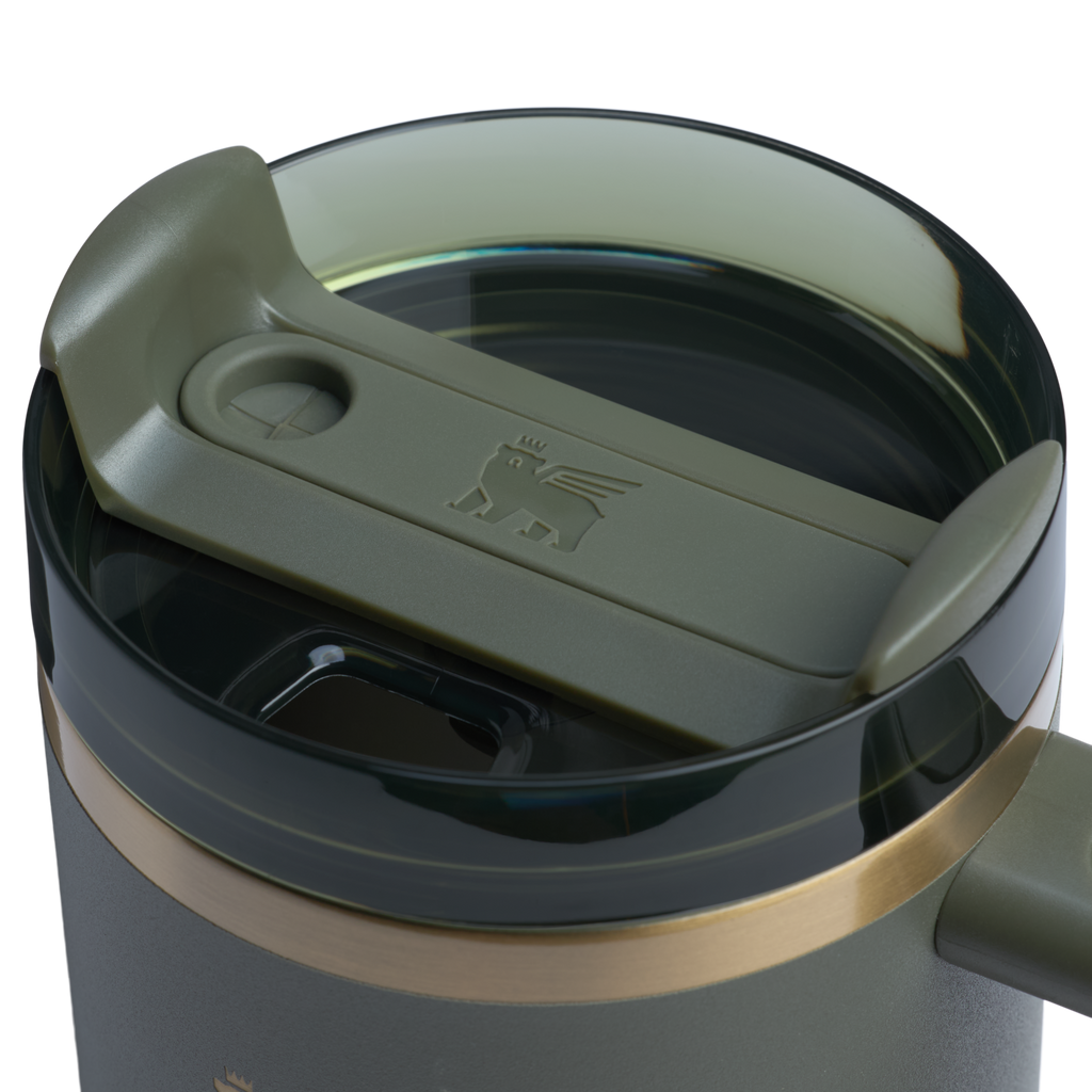 Splash-Resistant FlowState The Quencher H2.0 Flowstate Tumbler D051L - FlowState 3-Position Lid Insulated Travel Mug Detail