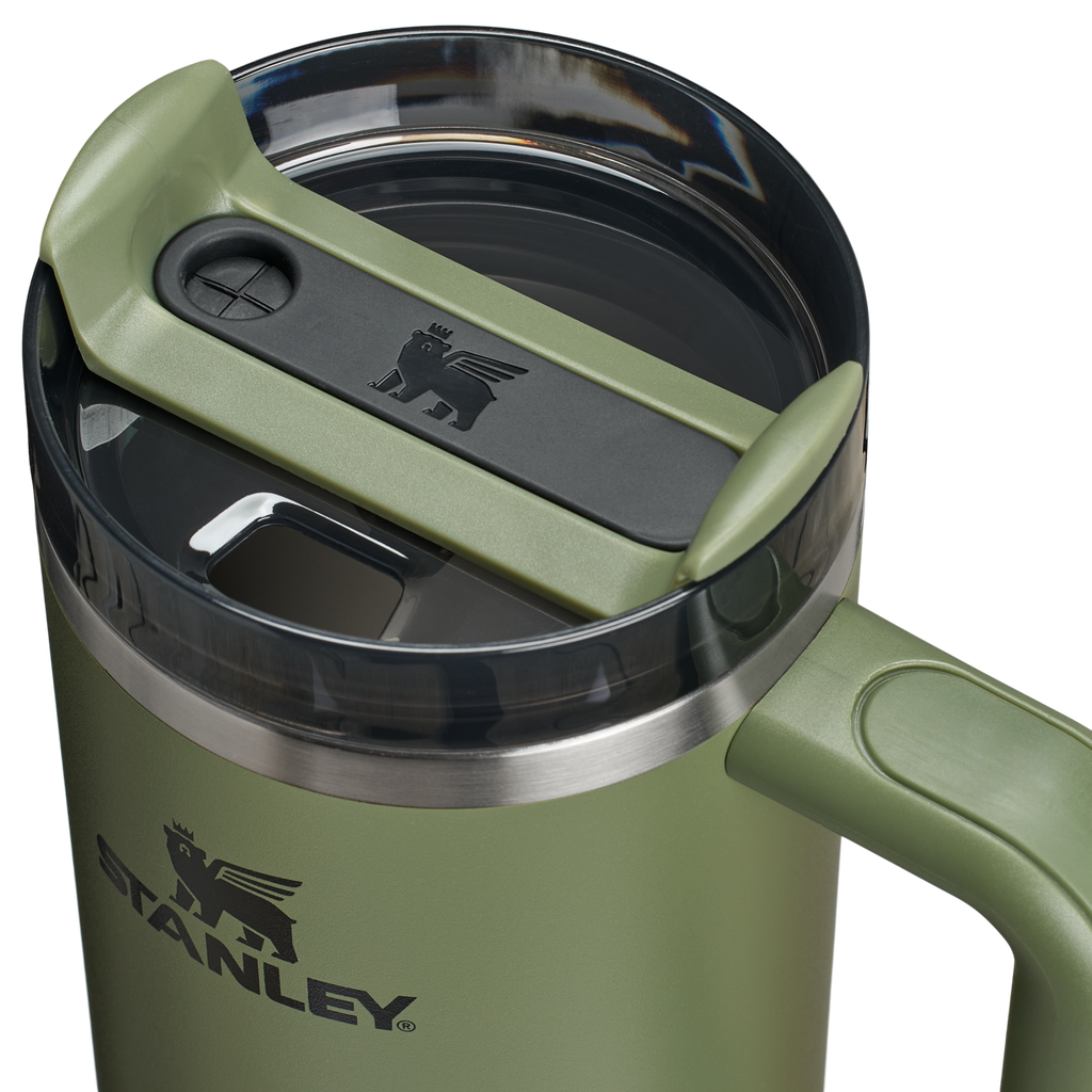 Splash-Resistant FlowState The Quencher H2.0 Flowstate Tumbler D051L - FlowState 3-Position Lid Insulated Travel Mug Detail