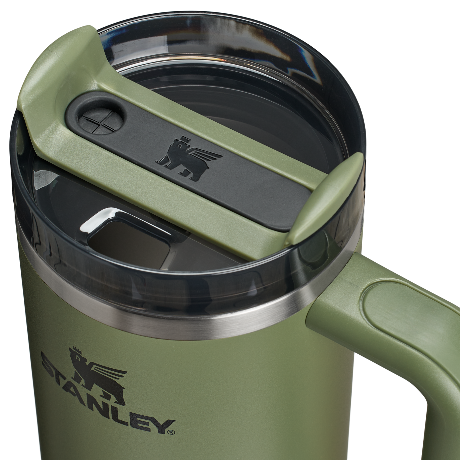 Splash-Resistant FlowState The Quencher H2.0 Flowstate Tumbler D051L - FlowState 3-Position Lid Insulated Travel Mug Detail