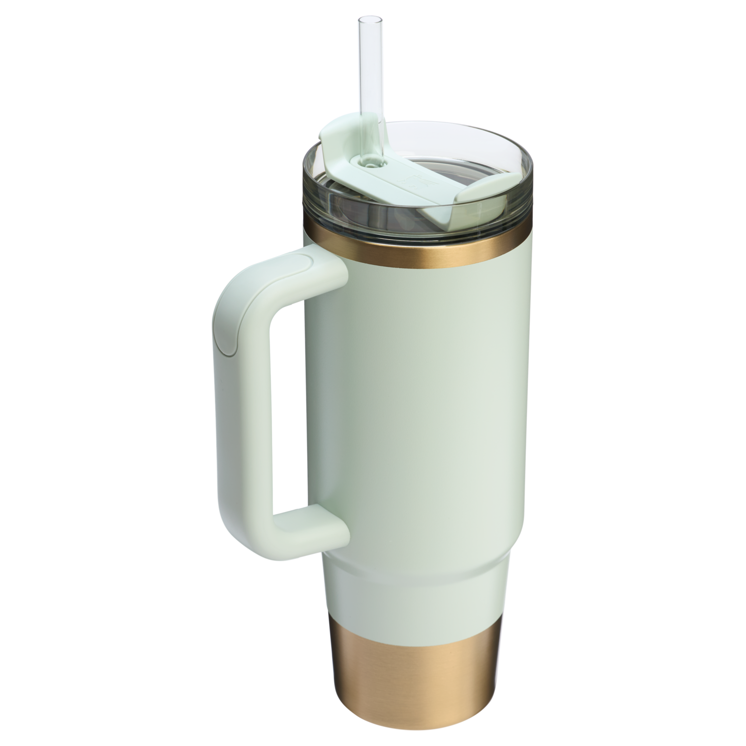 Double-Wall Vacuum The Quencher H2.0 Flowstate Tumbler | Stanley Create D331C - Double-Wall Vacuum Insulated Travel Tumbler with Straw Detail
