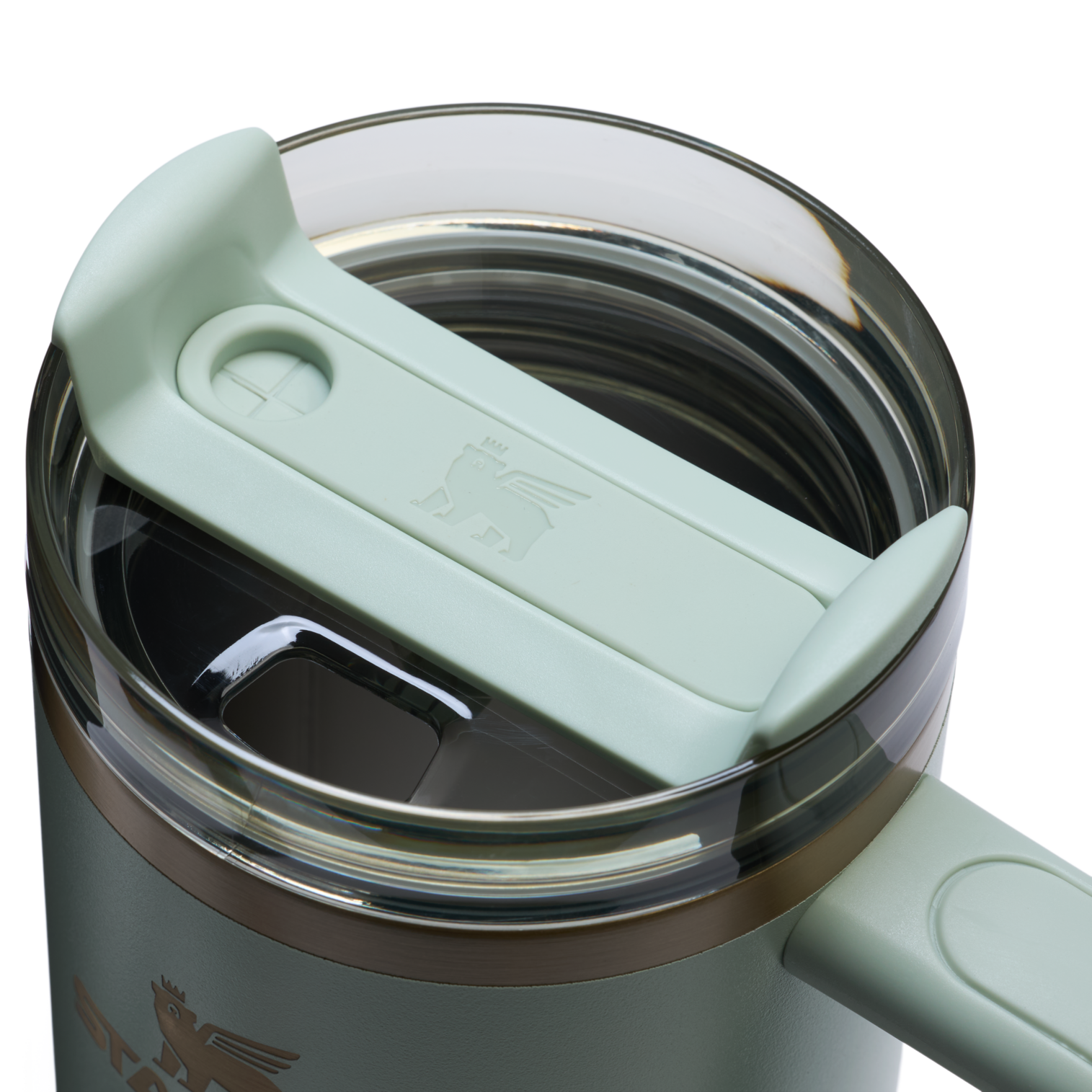 Splash-Resistant FlowState The Quencher H2.0 Flowstate Tumbler D051L - FlowState 3-Position Lid Insulated Travel Mug Detail