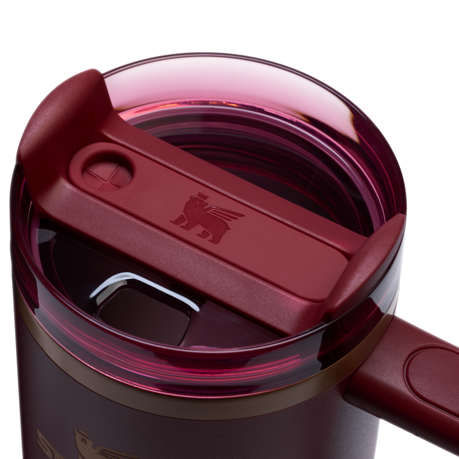 Splash-Resistant FlowState The Quencher H2.0 Flowstate Tumbler D051L - FlowState 3-Position Lid Insulated Travel Mug Detail