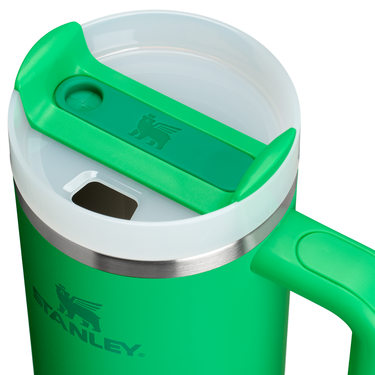 Splash-Resistant FlowState The Quencher H2.0 Flowstate Tumbler D051L - FlowState 3-Position Lid Insulated Travel Mug Detail