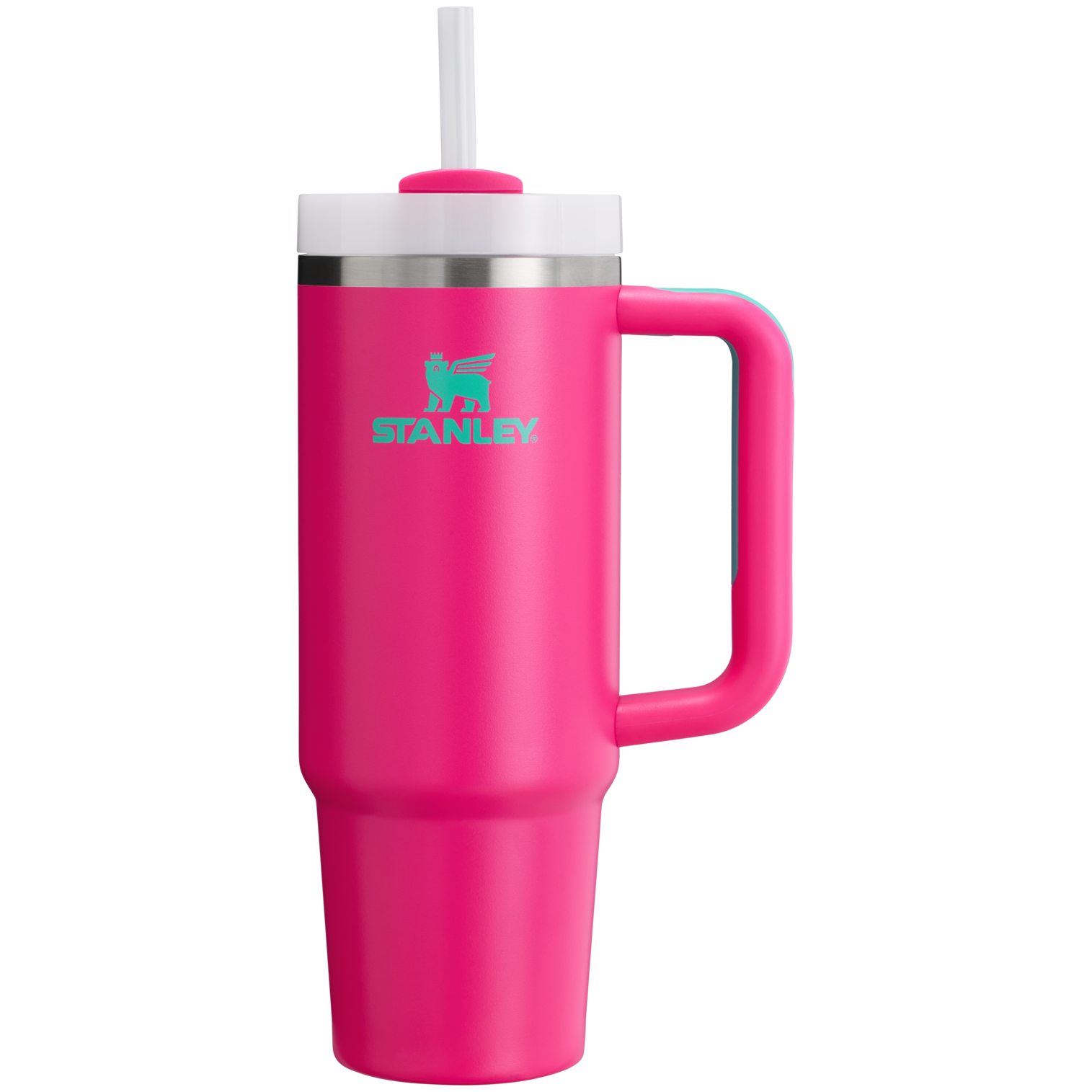 Double-Wall Vacuum The Quencher H2.0 Flowstate Tumbler | Stanley Create D331C - Double-Wall Vacuum Insulated Travel Tumbler with Straw Detail