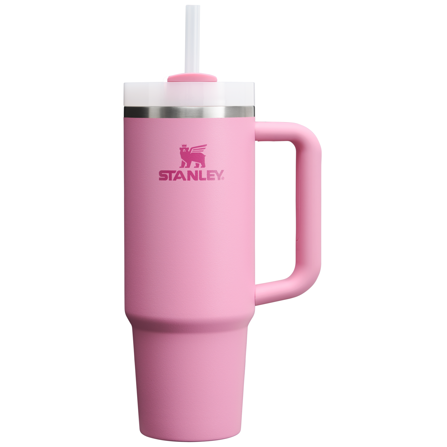 Double-Wall Vacuum The Quencher H2.0 Flowstate Tumbler | Stanley Create D331C - Double-Wall Vacuum Insulated Travel Tumbler with Straw - Peony