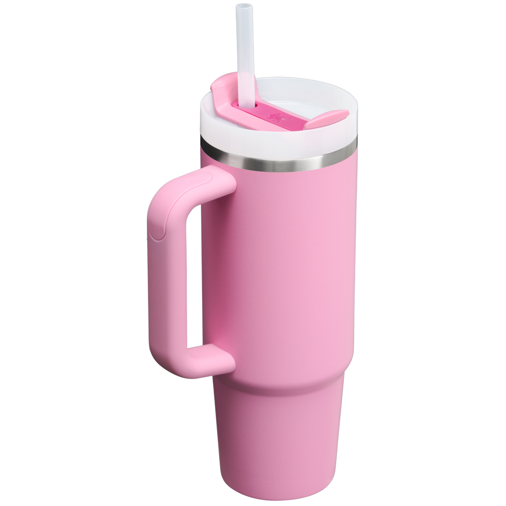 Double-Wall Vacuum The Quencher H2.0 Flowstate Tumbler | Stanley Create D331C - Double-Wall Vacuum Insulated Travel Tumbler with Straw Detail