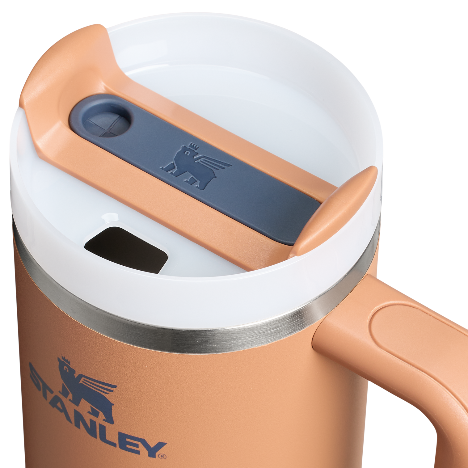 Double-Wall Vacuum The Quencher H2.0 Flowstate Tumbler | Stanley Create D331C - Double-Wall Vacuum Insulated Travel Tumbler with Straw Detail