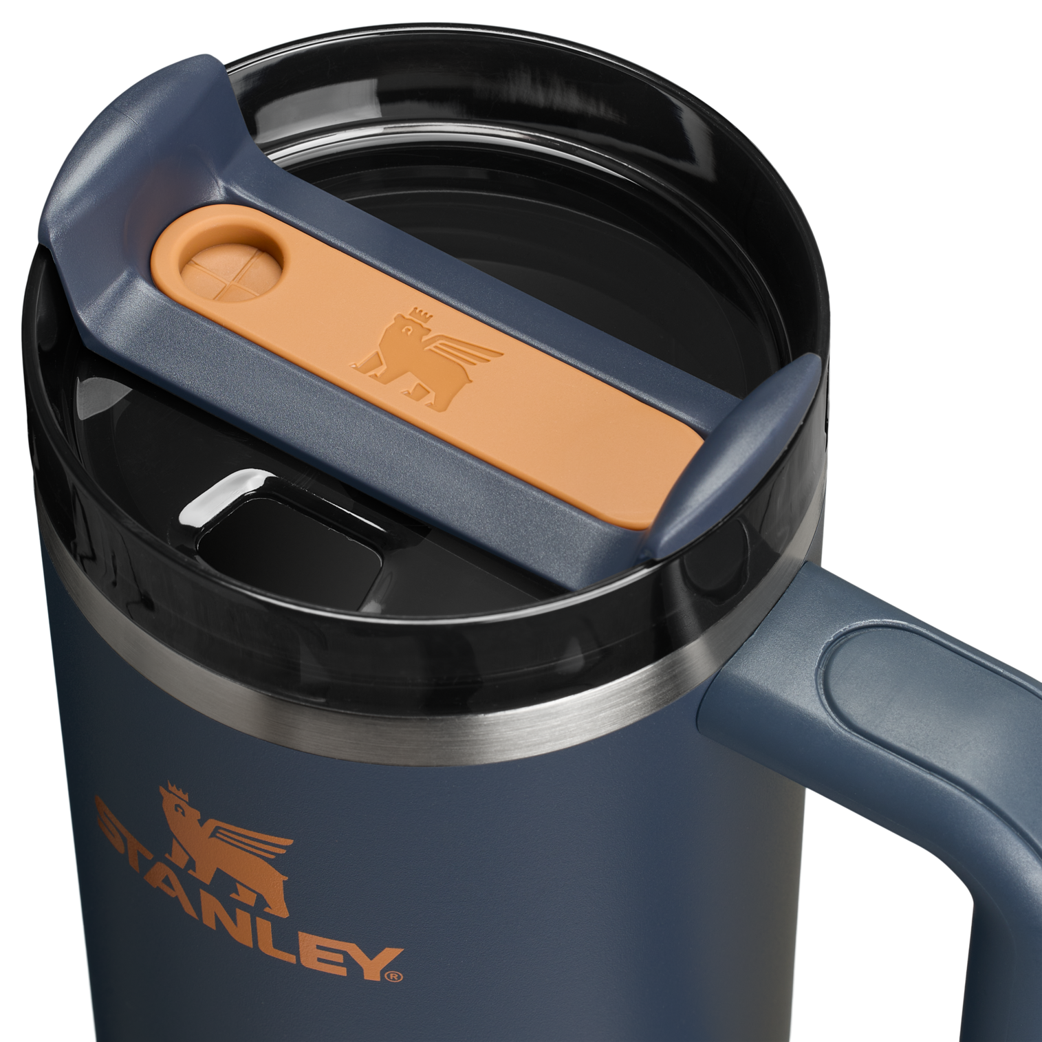 Double-Wall Vacuum The Quencher H2.0 Flowstate Tumbler | Stanley Create D331C - Double-Wall Vacuum Insulated Travel Tumbler with Straw Detail
