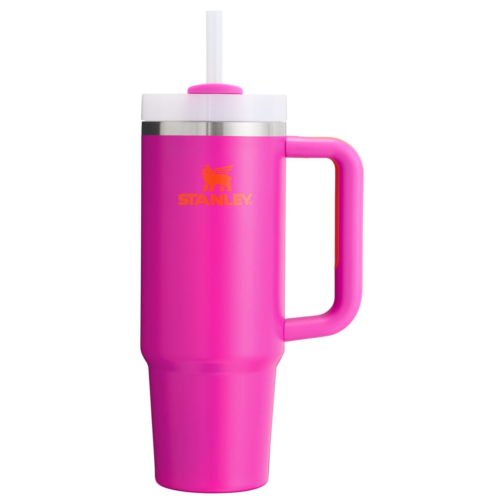 Double-Wall Vacuum The Quencher H2.0 Flowstate Tumbler | Stanley Create D331C - Double-Wall Vacuum Insulated Travel Tumbler with Straw Detail