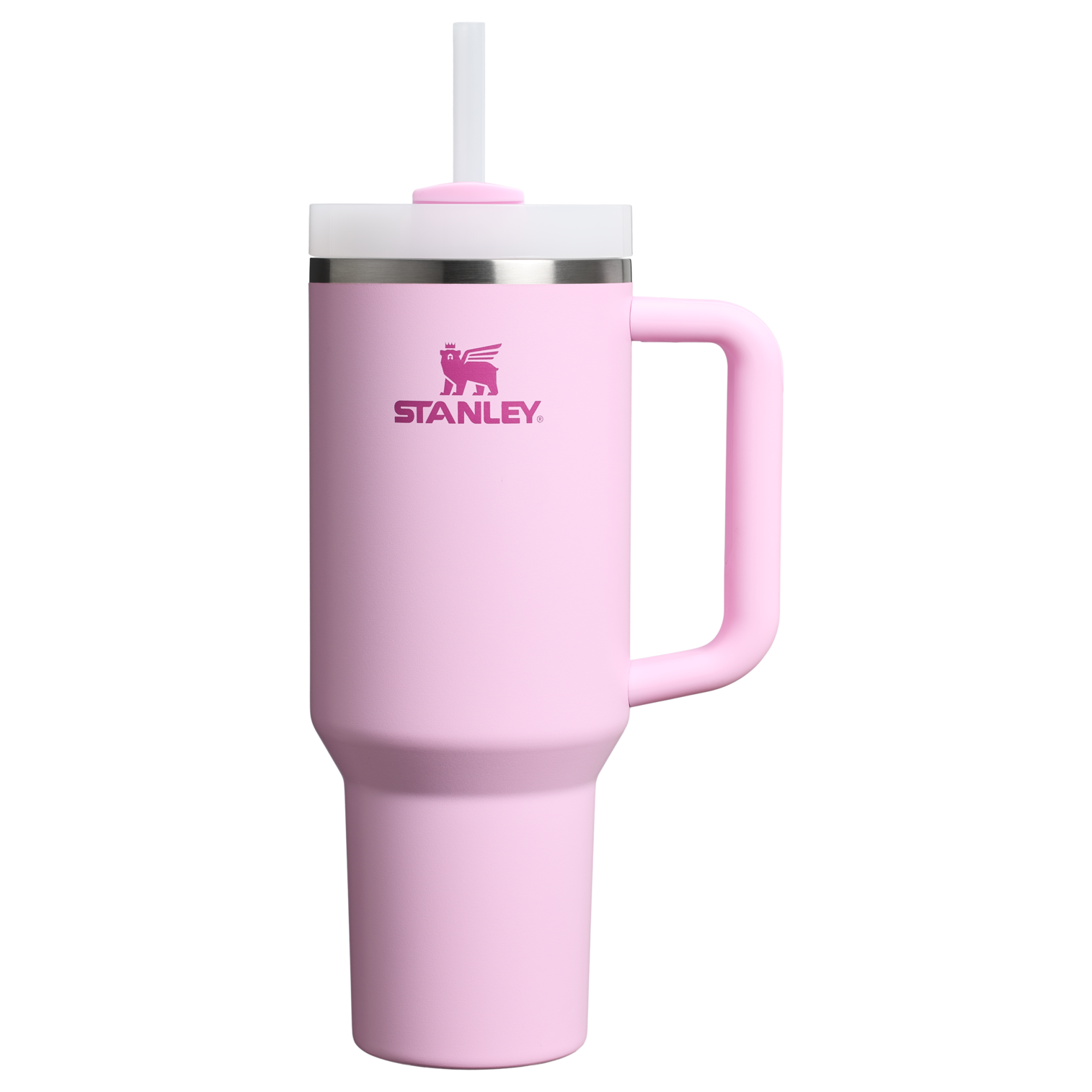 Insulated Travel The Quencher H2.0 Flowstate Tumbler  | Stanley Create D332L - Premium Stainless Steel Straw Cup for All-Day Hydration - Cherry Blossom