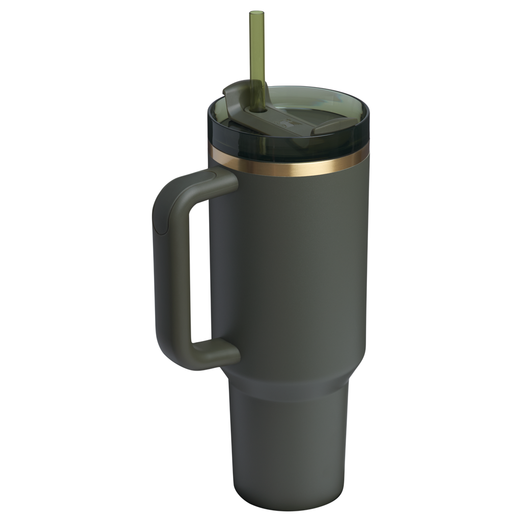 Car-Cup Friendly The Quencher H2.0 Flowstate Tumbler D050X - Premium Stainless Steel Straw Cup for All-Day Hydration Detail