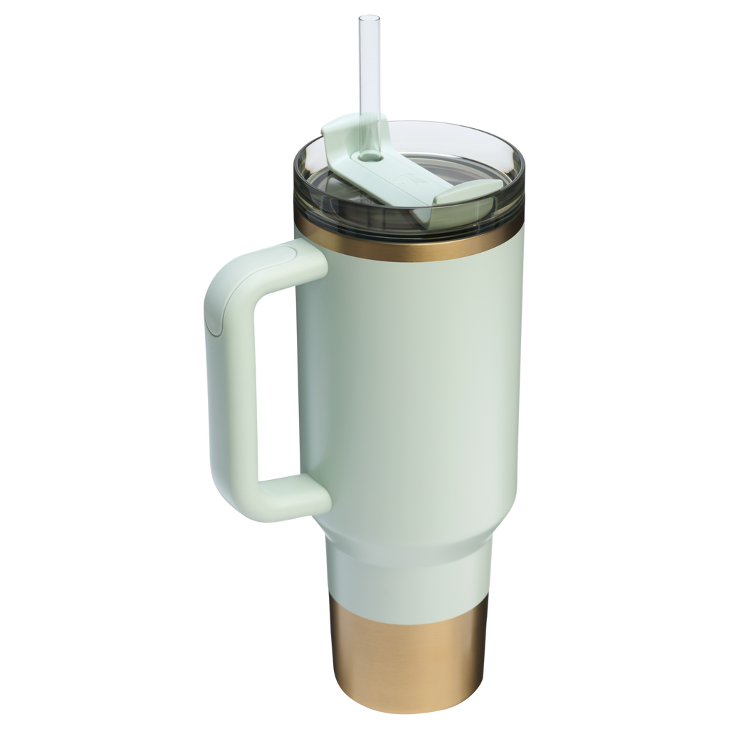Insulated Travel The Quencher H2.0 Flowstate Tumbler  | Stanley Create D332L - Premium Stainless Steel Straw Cup for All-Day Hydration Detail