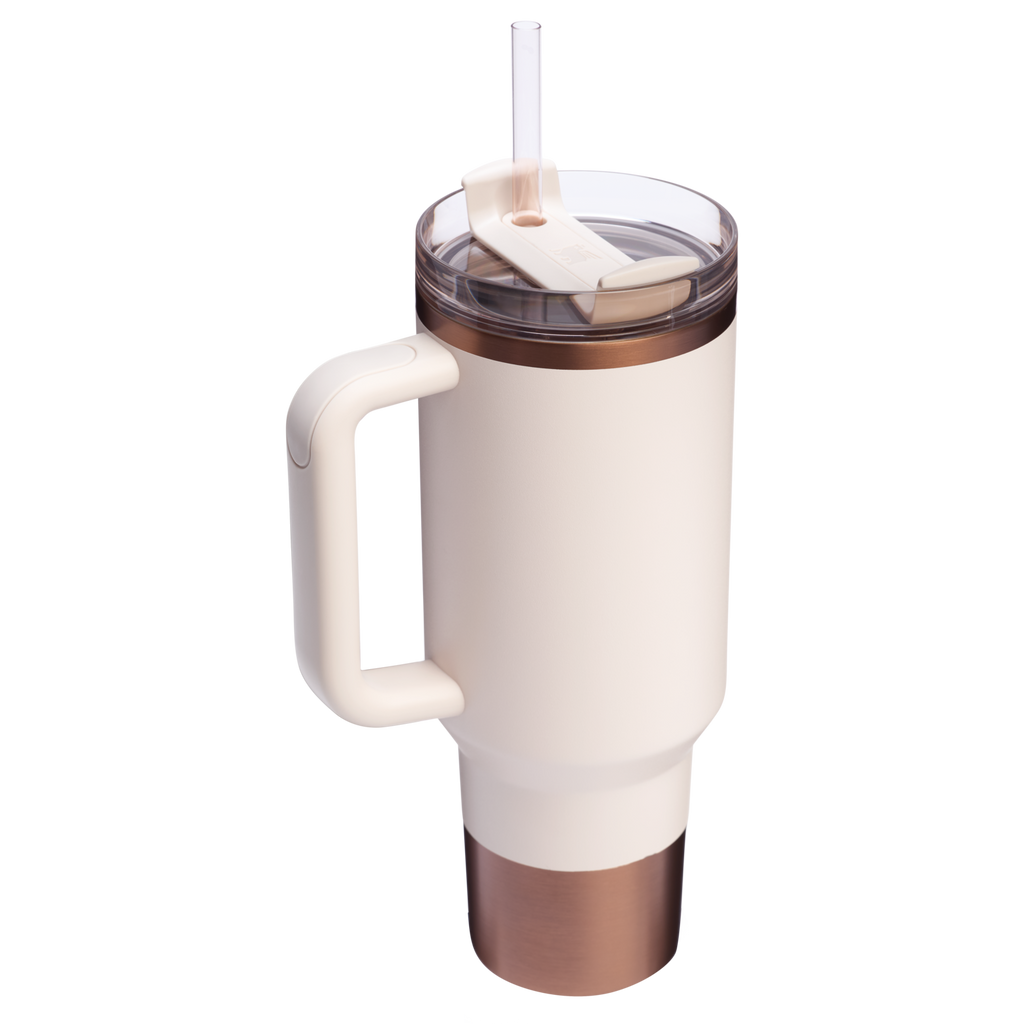 Insulated Travel The Quencher H2.0 Flowstate Tumbler  | Stanley Create D332L - Premium Stainless Steel Straw Cup for All-Day Hydration Detail