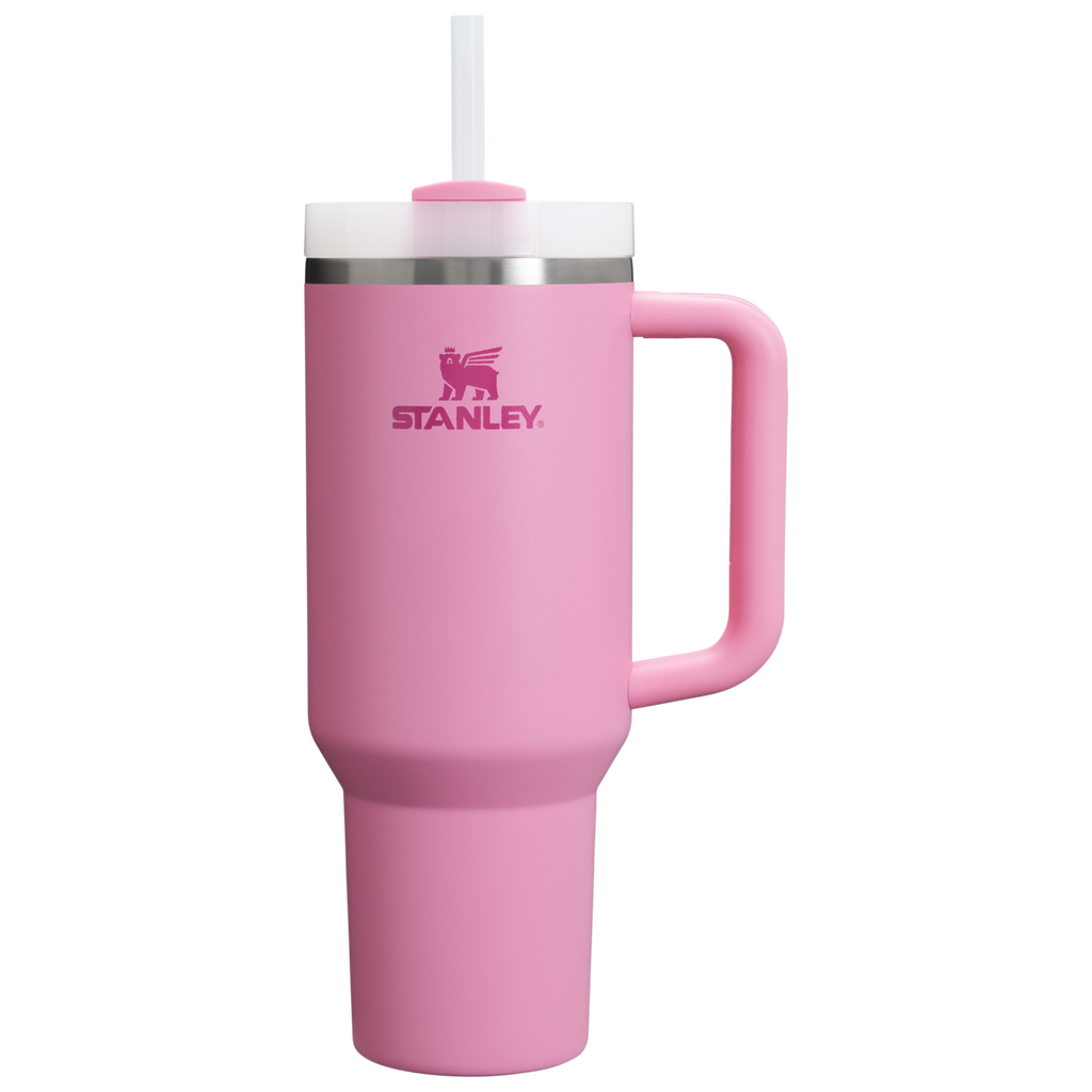 Insulated Travel The Quencher H2.0 Flowstate Tumbler  | Stanley Create D332L - Premium Stainless Steel Straw Cup for All-Day Hydration - Peony