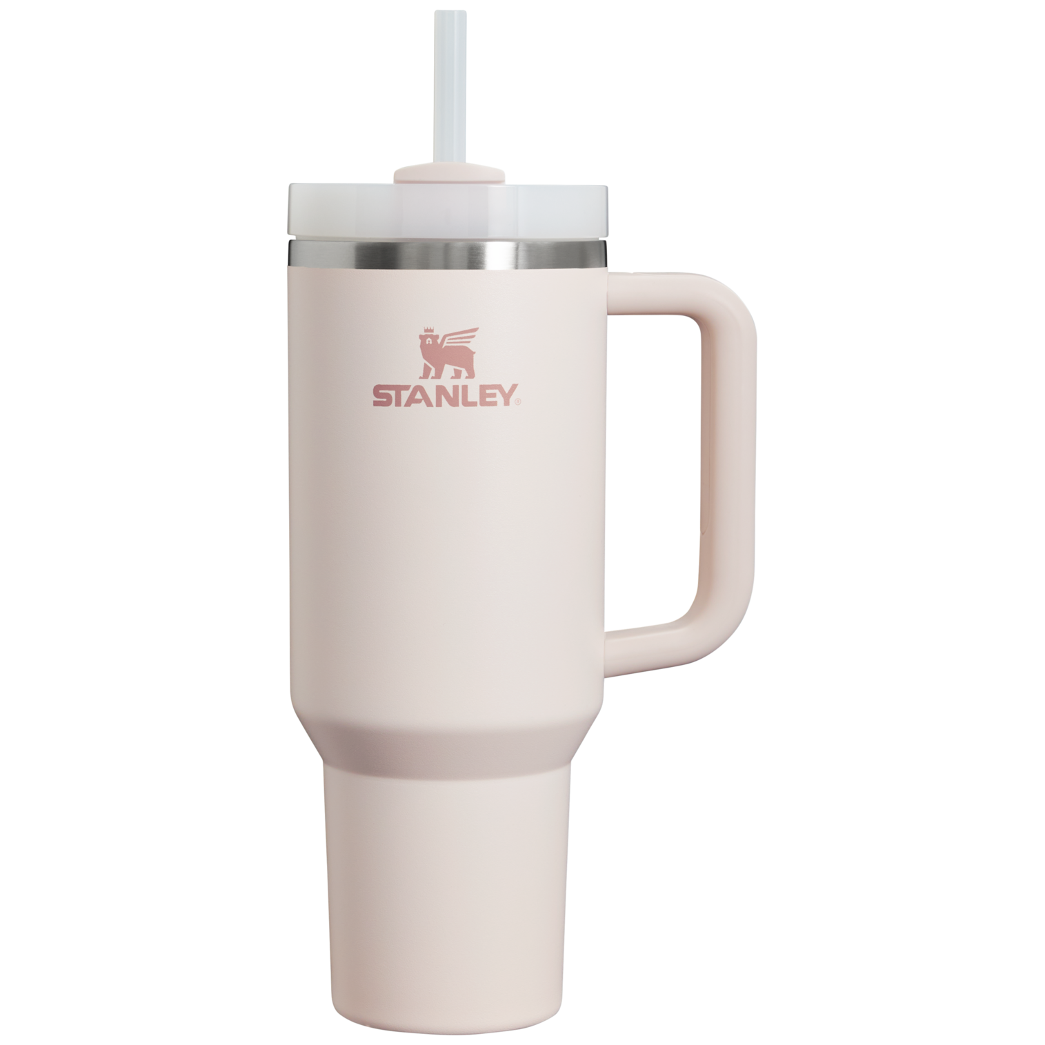 Insulated Travel The Quencher H2.0 Flowstate Tumbler  | Stanley Create D332L - Premium Stainless Steel Straw Cup for All-Day Hydration - Rose Quartz 2.0
