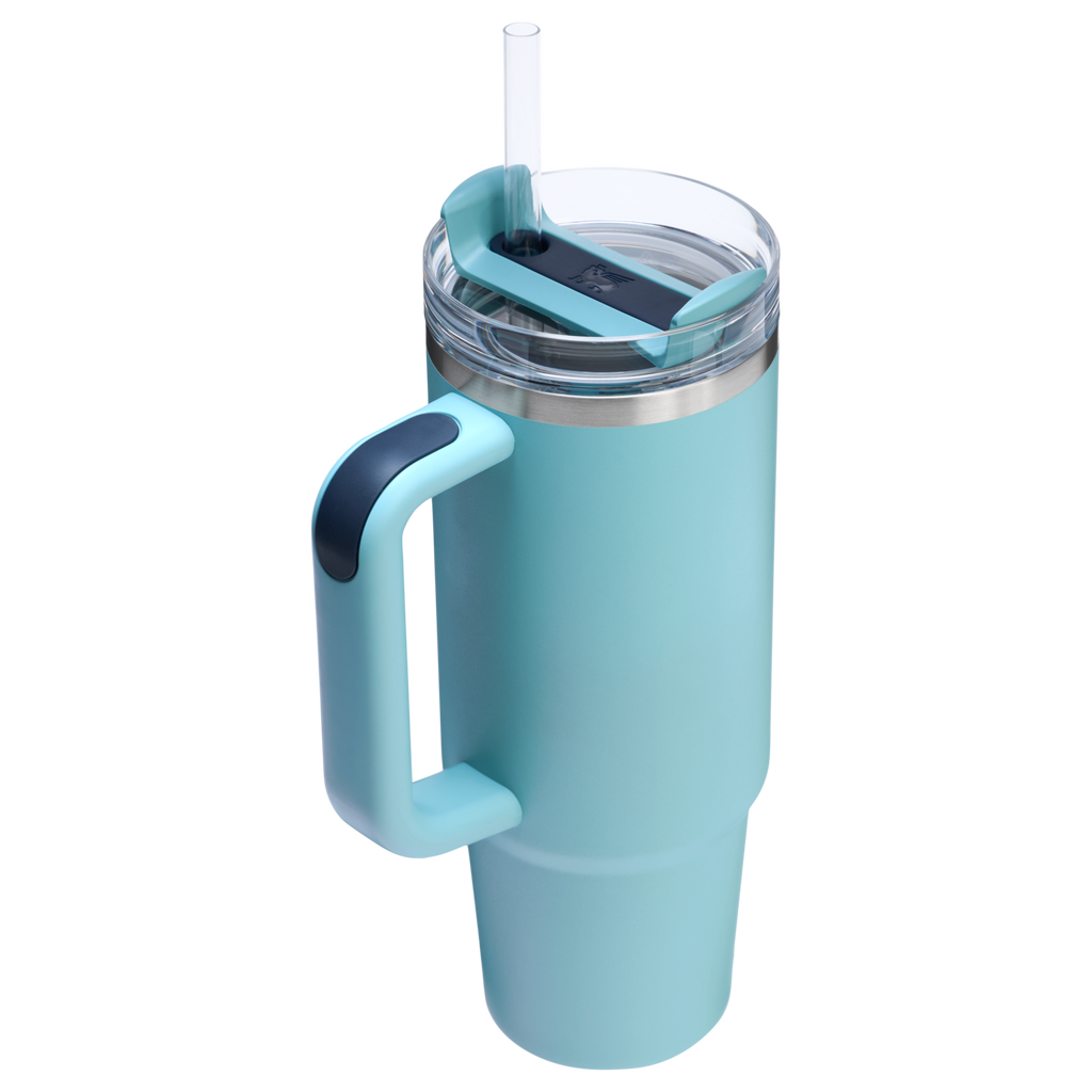 Double-Wall Vacuum The Quencher H2.0 Flowstate Tumbler | Stanley Create D331C - Double-Wall Vacuum Insulated Travel Tumbler with Straw Detail