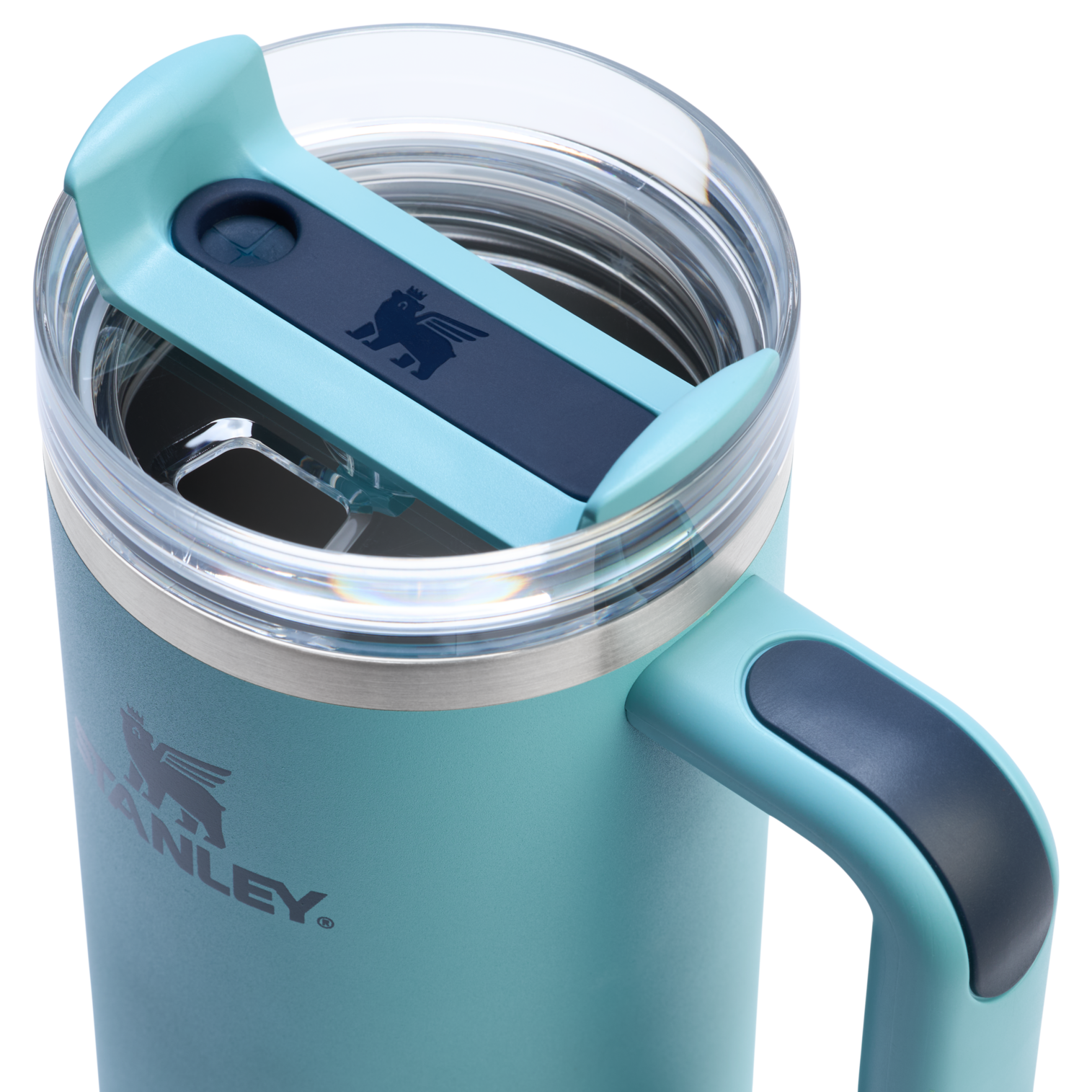 Double-Wall Vacuum The Quencher H2.0 Flowstate Tumbler | Stanley Create D331C - Double-Wall Vacuum Insulated Travel Tumbler with Straw Detail