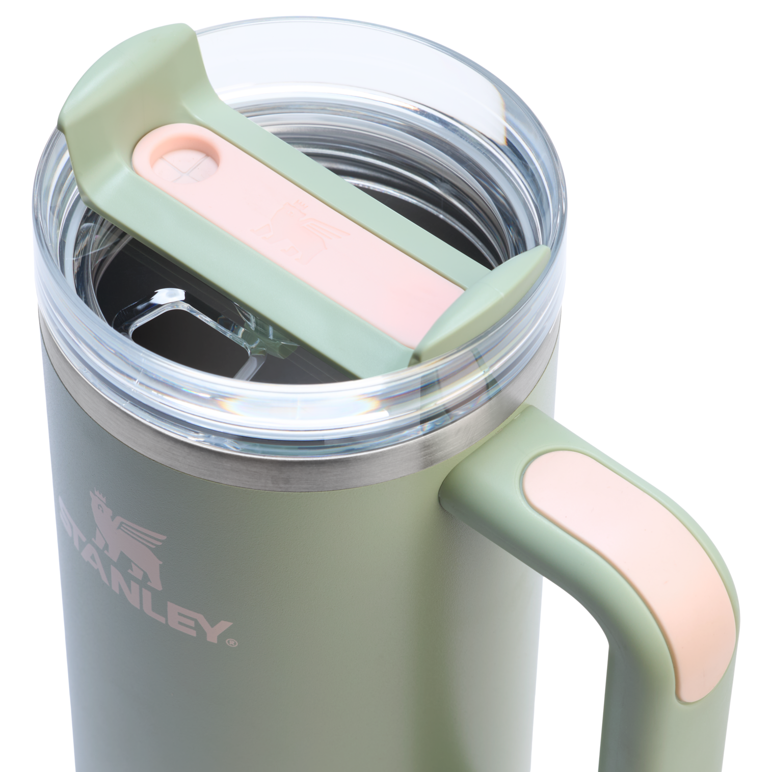 Double-Wall Vacuum The Quencher H2.0 Flowstate Tumbler | Stanley Create D331C - Double-Wall Vacuum Insulated Travel Tumbler with Straw Detail