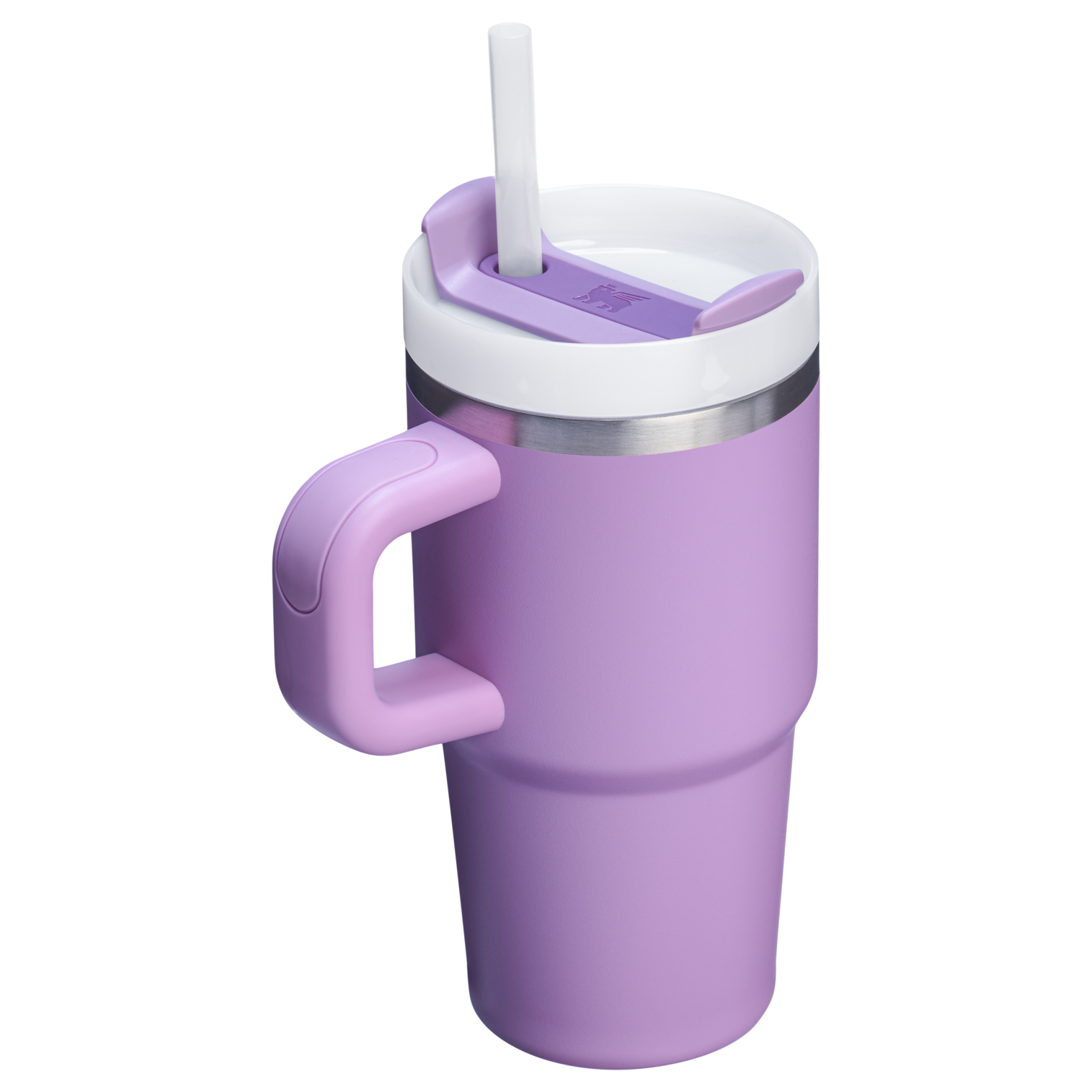 Double-Wall Vacuum The Quencher H2.O Flowstate Tumbler with Handle | Stanley Create D309N - Double-Wall Vacuum Insulated Travel Tumbler with Straw Detail