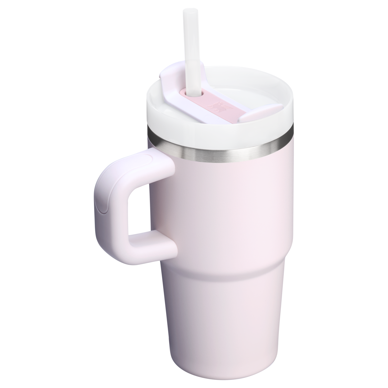 Double-Wall Vacuum The Quencher H2.O Flowstate Tumbler with Handle | Stanley Create D309N - Double-Wall Vacuum Insulated Travel Tumbler with Straw Detail