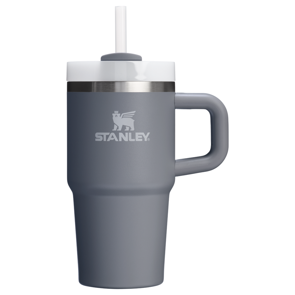 Double-Wall Vacuum The Quencher H2.O Flowstate Tumbler with Handle | Stanley Create D309N - Double-Wall Vacuum Insulated Travel Tumbler with Straw Detail