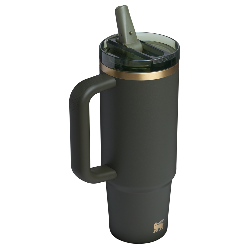 Splash-Resistant FlowState The Quencher H2.0 Flowstate Tumbler D051L - FlowState 3-Position Lid Insulated Travel Mug Detail