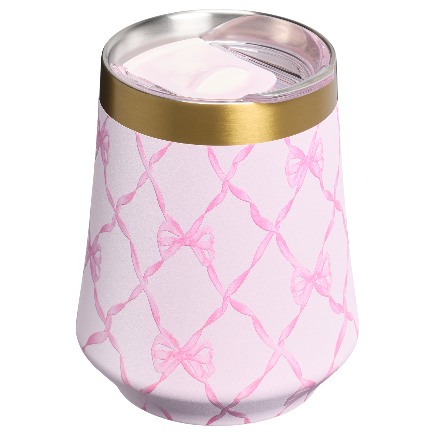 Premium Matte Stanley 1913 x LoveShackFancy Holiday Reserve Wine Tumbler D367F - Premium Insulated Egg-Shaped Wine Glass for Outdoors Detail