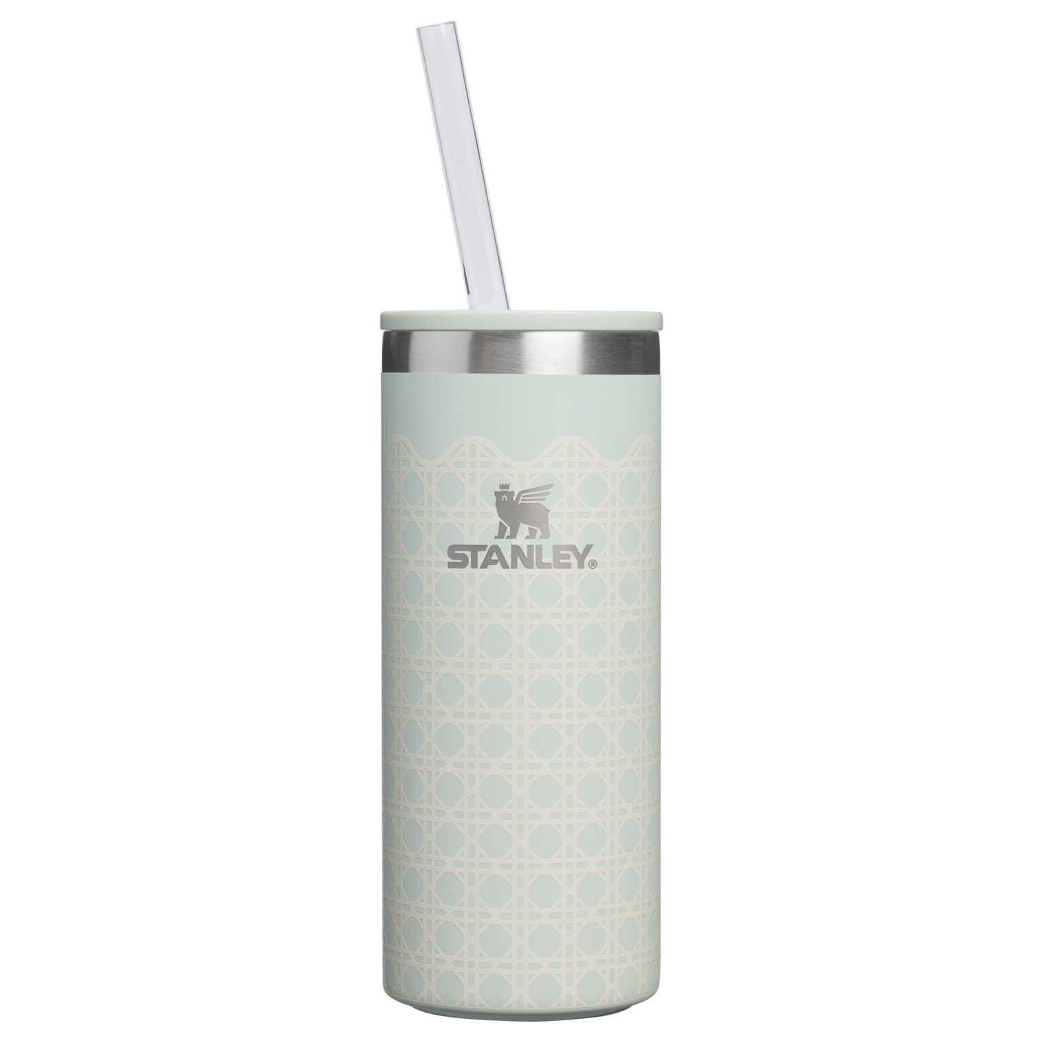 Premium All-Weather The Everyday Slim Can Cooler Cup D350R - Julienne Series Portable Picnic Chiller Tote - Mist Rattan