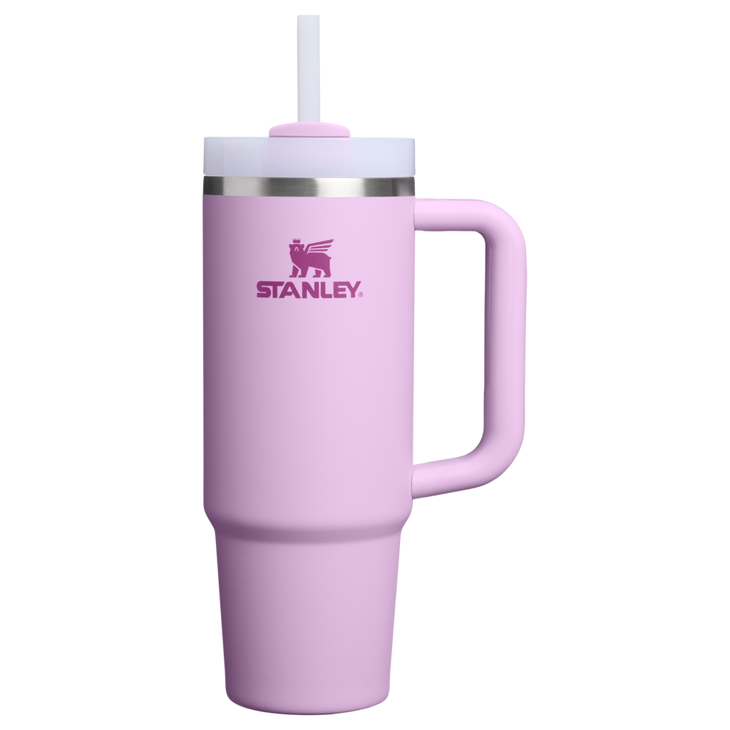Double-Wall Vacuum The Quencher H2.0 Flowstate Tumbler | Stanley Create D331C - Double-Wall Vacuum Insulated Travel Tumbler with Straw - Soft Orchid