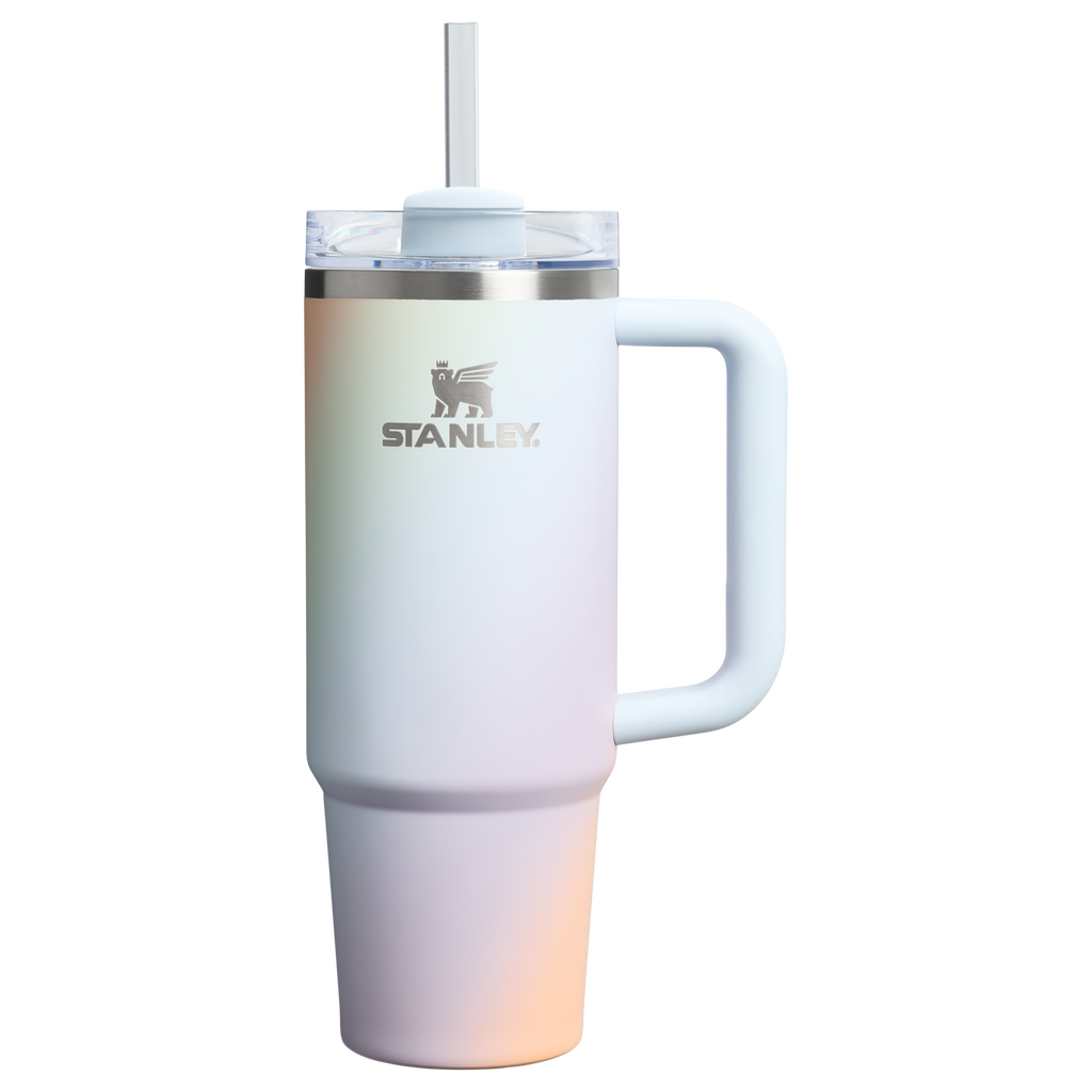 Splash-Resistant FlowState The Quencher H2.0 Flowstate Tumbler D051L - FlowState 3-Position Lid Insulated Travel Mug - Sunrise Spiral