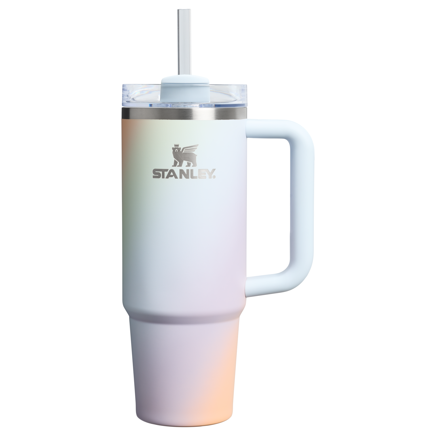Splash-Resistant FlowState The Quencher H2.0 Flowstate Tumbler D051L - FlowState 3-Position Lid Insulated Travel Mug - Sunrise Spiral