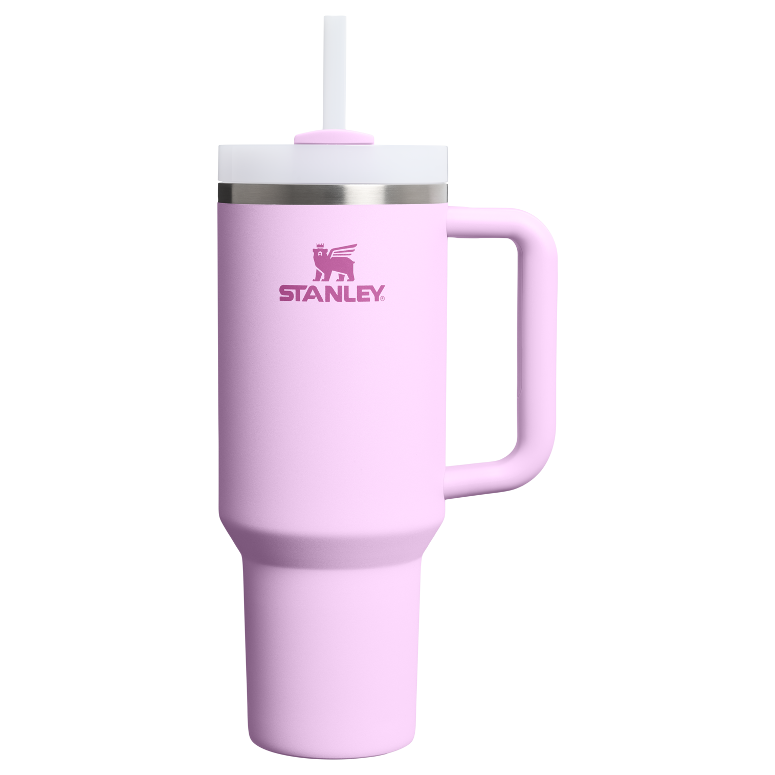 Insulated Travel The Quencher H2.0 Flowstate Tumbler  | Stanley Create D332L - Premium Stainless Steel Straw Cup for All-Day Hydration - Soft Orchid
