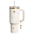 Insulated Travel The Quencher Luxe H2.0 Flowstate Tumbler D208F - Premium Stainless Steel Straw Cup for All-Day Hydration - Starlight Shimmer