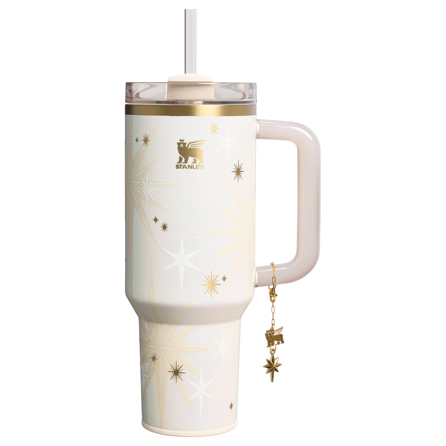 Large Capacity The Quencher Luxe H2.0 Flowstate Tumbler D368A - Double-Wall Vacuum Insulated Travel Tumbler with Straw - Starlight Shimmer