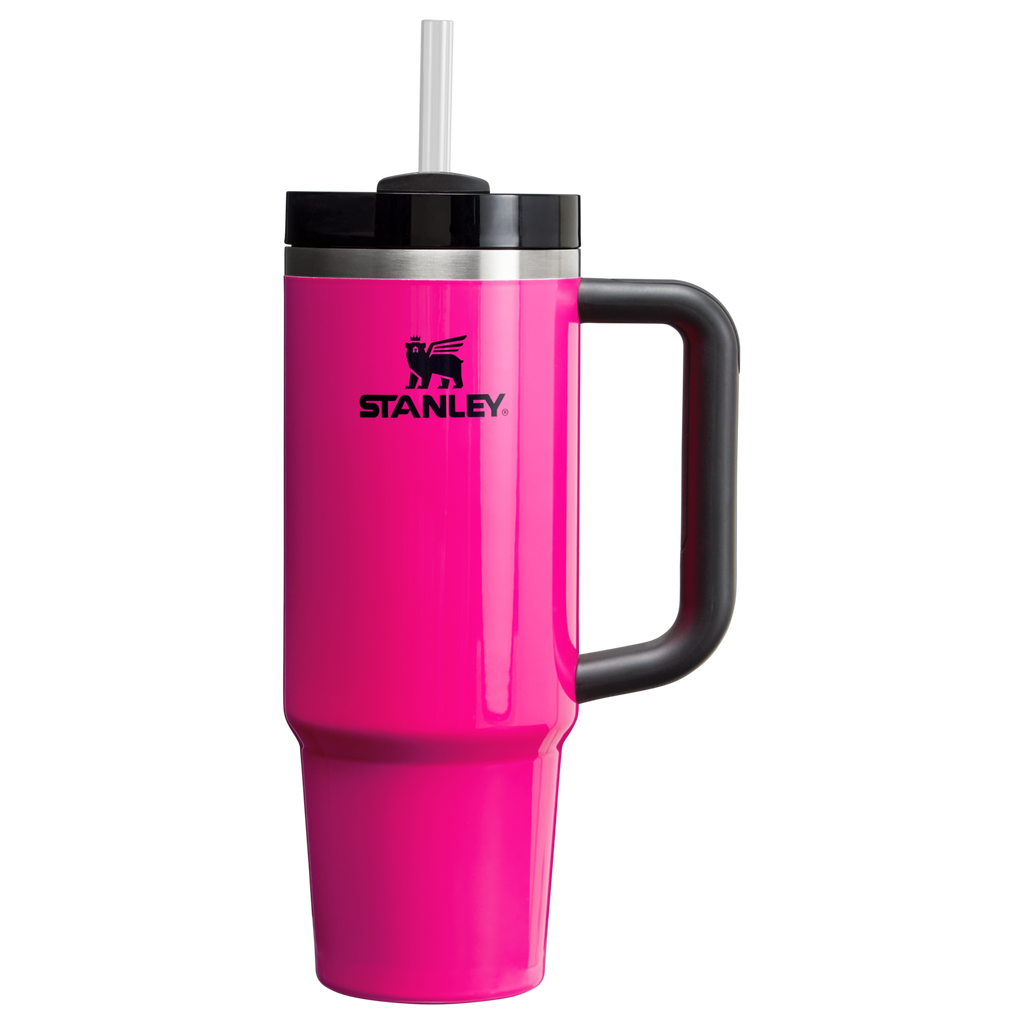 Double-Wall Vacuum The Quencher H2.0 Flowstate Tumbler | Stanley Create D331C - Double-Wall Vacuum Insulated Travel Tumbler with Straw Detail