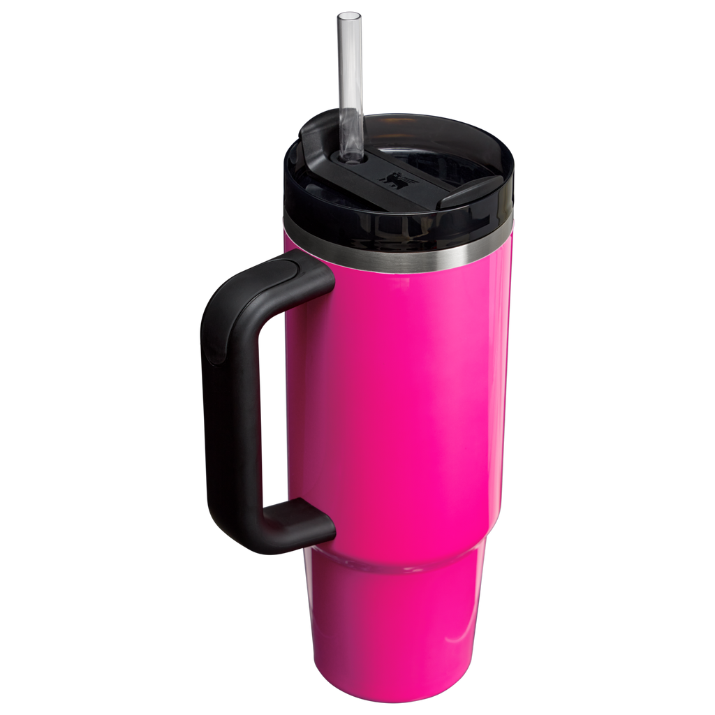 Double-Wall Vacuum The Quencher H2.0 Flowstate Tumbler | Stanley Create D331C - Double-Wall Vacuum Insulated Travel Tumbler with Straw Detail