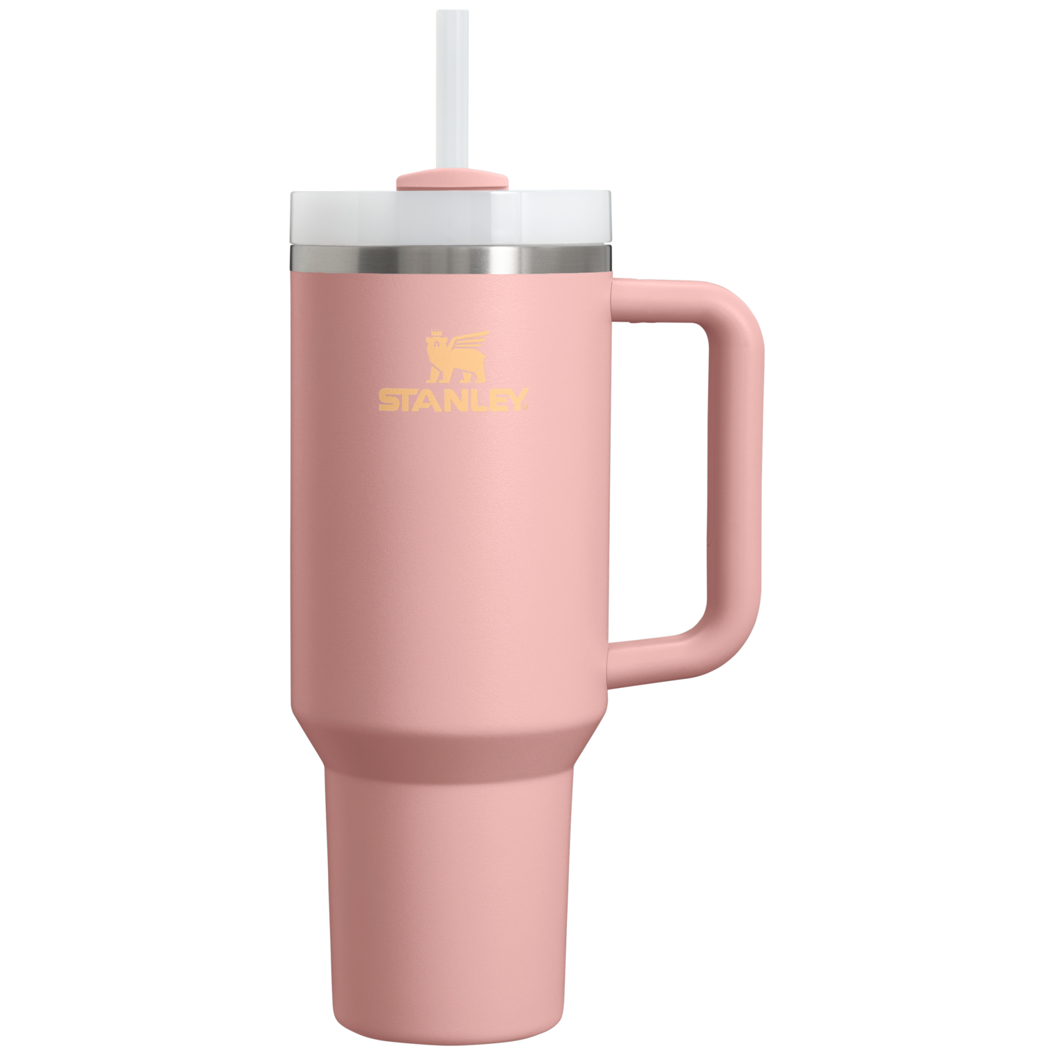Insulated Travel The Quencher H2.0 Flowstate Tumbler  | Stanley Create D332L - Premium Stainless Steel Straw Cup for All-Day Hydration - Peach Rose