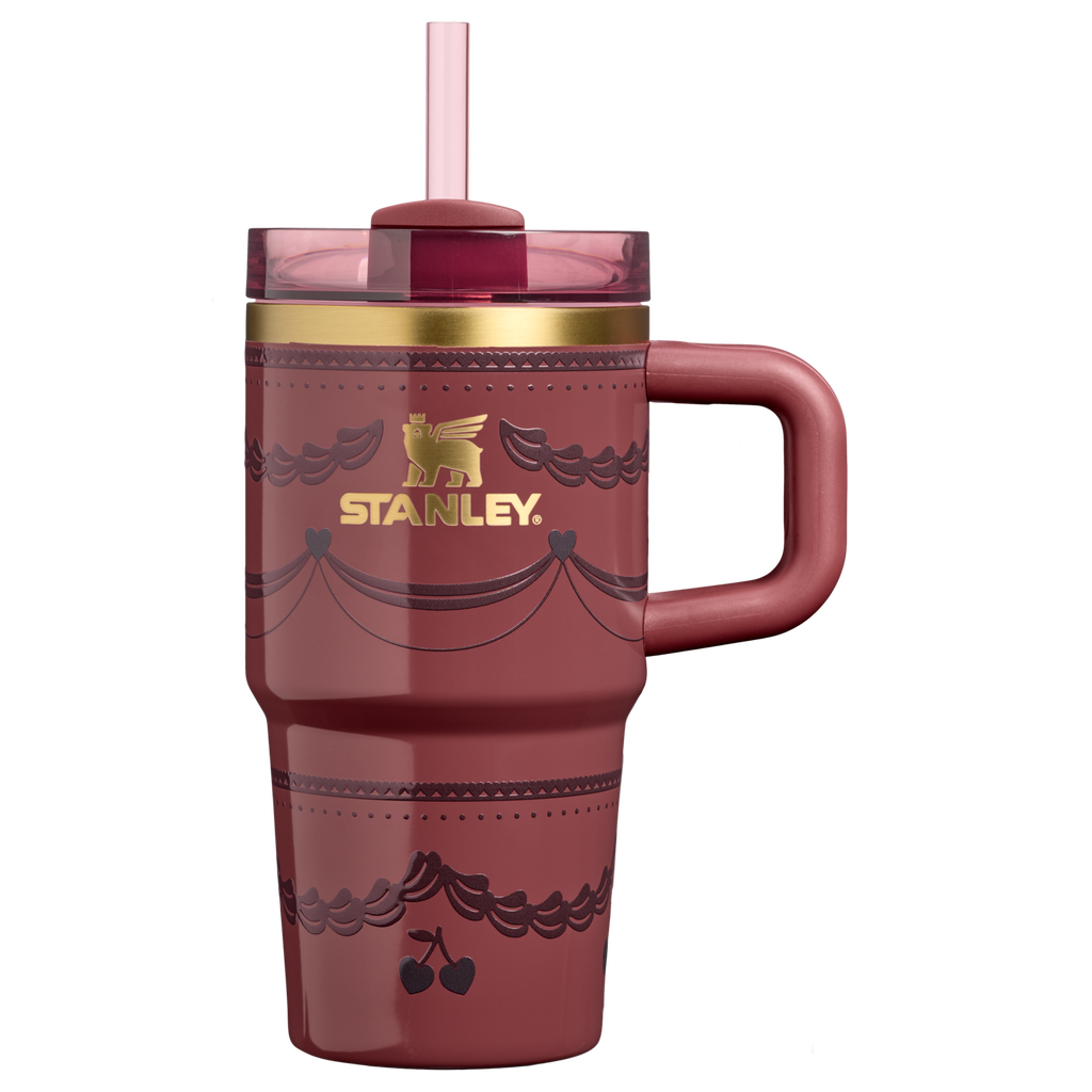 Double-Wall Vacuum The Valentine’s Day Quencher H2.0  Flowstate Tumbler D234X - FlowState 3-Position Lid Insulated Travel Mug - Red Velvet Cake