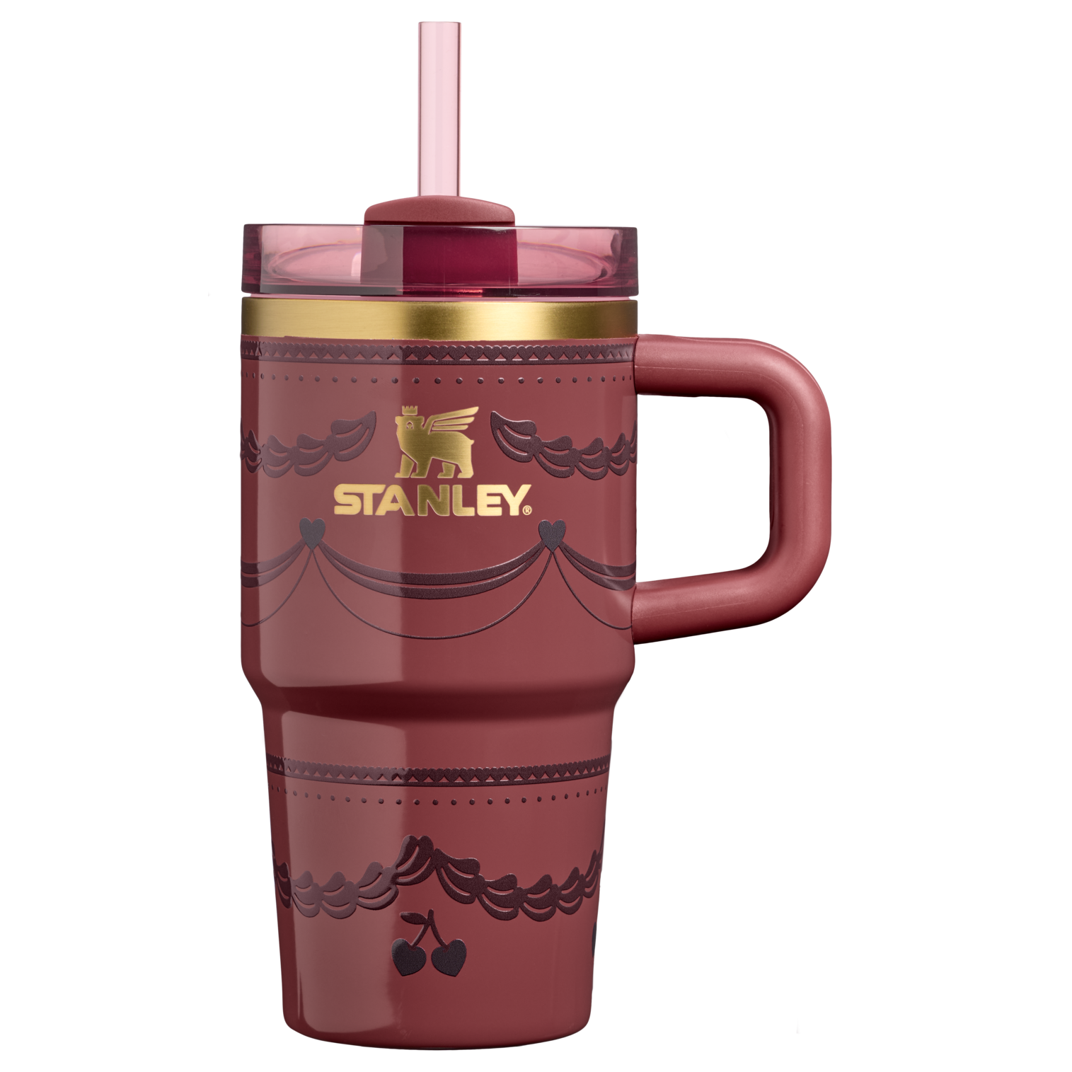 Double-Wall Vacuum The Valentine’s Day Quencher H2.0  Flowstate Tumbler D234X - FlowState 3-Position Lid Insulated Travel Mug - Red Velvet Cake