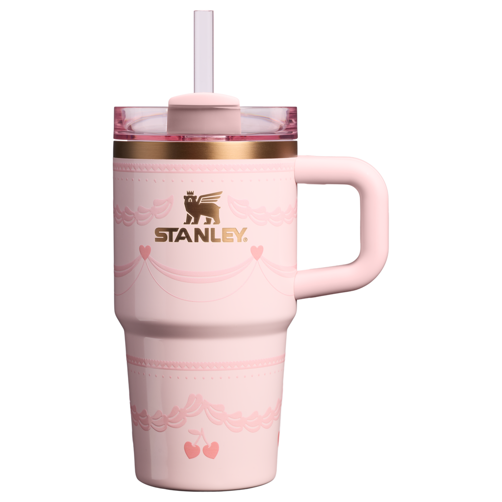 Double-Wall Vacuum The Valentine’s Day Quencher H2.0  Flowstate Tumbler D234X - FlowState 3-Position Lid Insulated Travel Mug - Pink Velvet Cake