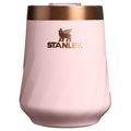 Elegant Stemless The Valentine’s Day Textured Reserve Wine Tumbler D233K - Elegant Stemless Vacuum Insulated Wine Tumbler - Pink Velvet Gloss